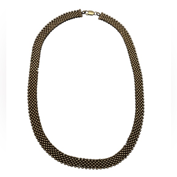 Victorian mesh panther link necklace watch chain vintage antique